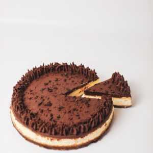 chocolade cheesecake met romige ganache topping